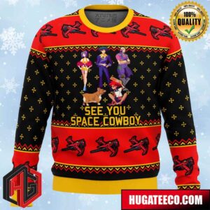 Cowboy Bebop See You Space Cowboy Anime Ape Chirstmas Gifts 2024 Xmas For Family And Friends Ugly Sweater