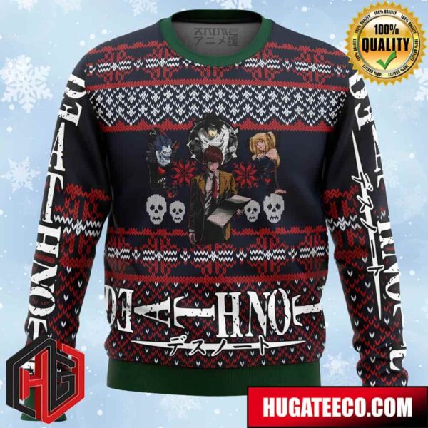 Death Note Characters Alt Anime Ape Chirstmas Gifts 2024 Xmas For Family And Friends Ugly Sweater