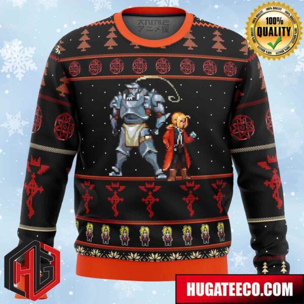 Fullmetal Alchemist Elrics Sprites Anime Ape Chirstmas Gifts 2024 Xmas For Family And Friends Ugly Sweater