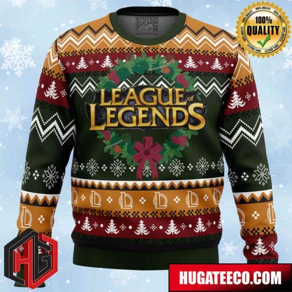 Game on Christmas League of Legends Anime Ape Chirstmas Gifts 2024 Xmas For Family And Friends Ugly Sweater