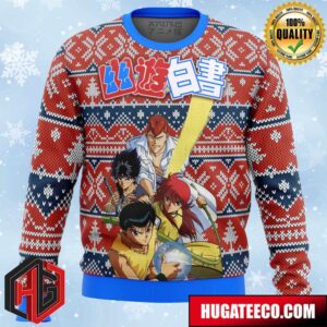 Ghost Fighter YuYu Hakusho Alt Anime Ape Chirstmas Gifts 2024 Xmas For Family And Friends Ugly Sweater