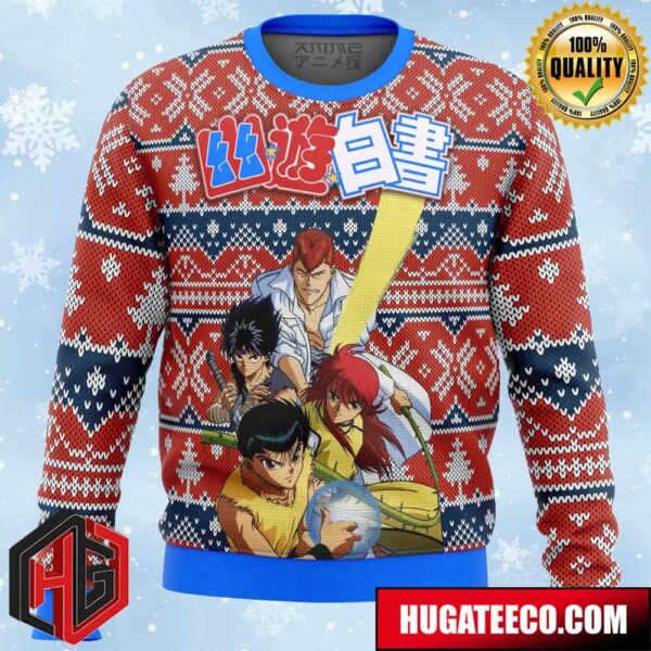 Ghost Fighter YuYu Hakusho Alt Anime Ape Chirstmas Gifts 2024 Xmas For Family And Friends Ugly Sweater