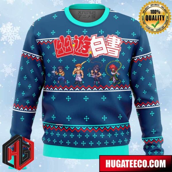 Ghost Fighter YuYu Hakusho Anime Ape Chirstmas Gifts 2024 Xmas For Family And Friends Ugly Sweater