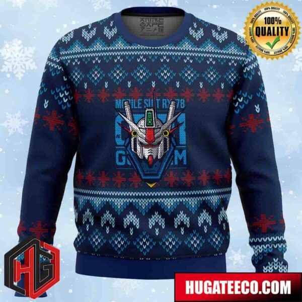 Gundam Anime Ape Chirstmas Gifts 2024 Xmas For Family And Friends Ugly Sweater