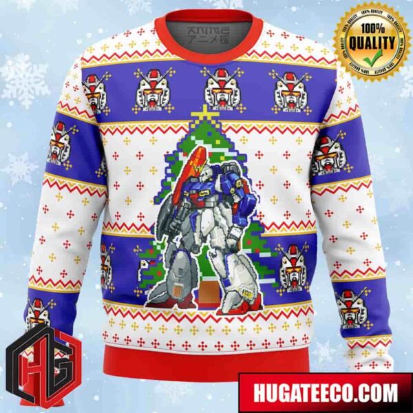 Gundam Xmas Anime Ape Chirstmas Gifts 2024 Xmas For Family And Friends Ugly Sweater