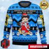 I Heard Santa on the Roof Fire Forces Anime Ape Chirstmas Gifts 2024 Xmas For Family And Friends Ugly Sweater