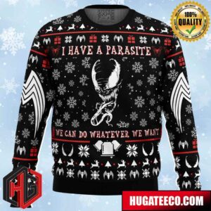 I Have a Parasite We Are Venom Venom Anime Ape Chirstmas Gifts 2024 Xmas For Family And Friends Ugly Sweater