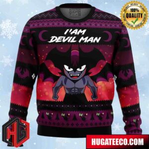 I’am Devilman Devilman Anime Ape Chirstmas Gifts 2024 Xmas For Family And Friends Ugly Sweater