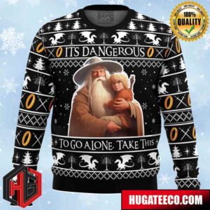 It’s Dangerous to go Alone Lord of the Rings Anime Ape Chirstmas Gifts 2024 Xmas For Family And Friends Ugly Sweater