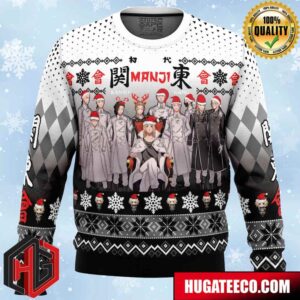 Kanto Gang Tokyo Revengers Anime Ape Chirstmas Gifts 2024 Xmas For Family And Friends Ugly Sweater