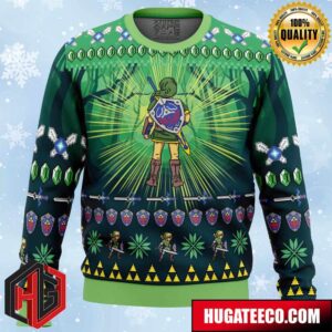 Link The Legend Of Zelda Anime Ape Chirstmas Gifts 2024 Xmas For Family And Friends Ugly Sweater