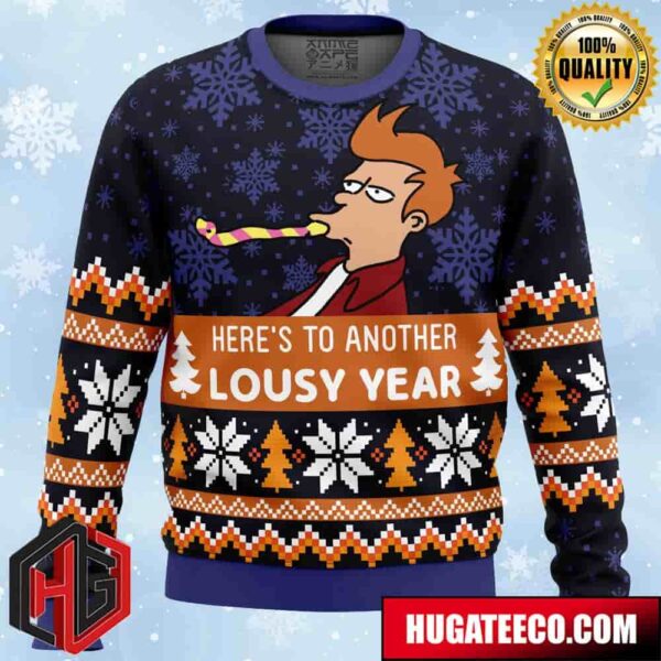 Lousy Year Futurama Anime Ape Chirstmas Gifts 2024 Xmas For Family And Friends Ugly Sweater