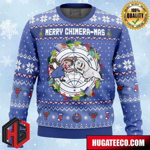 Merry Chimera-mas Fullmetal Alchemist Christmas Sweater Anime Ape Chirstmas Gifts 2024 Xmas For Family And Friends Ugly Sweater