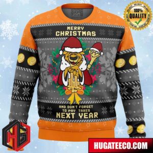 Merry Taxes Christmas Robin Hood Anime Ape Chirstmas Gifts 2024 Xmas For Family And Friends Ugly Sweater