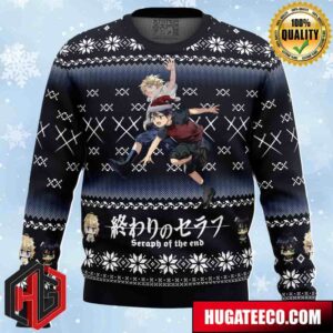 Mikaela X Yuuichirou Seraph of the End Anime Ape Chirstmas Gifts 2024 Xmas For Family And Friends Ugly Sweater