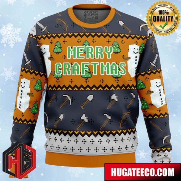 Minecraft Minecraftmas Christmas Sweater Anime Ape Chirstmas Gifts 2024 Xmas For Family And Friends Ugly Sweater