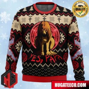 Nina Yes Papa Fullmetal Alchemist Anime Ape Chirstmas Gifts 2024 Xmas For Family And Friends Ugly Sweater