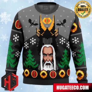 One Christmas to Rule Them All The Lord of the Rings Anime Ape Chirstmas Gifts 2024 Xmas For Family And Friends Ugly Sweater