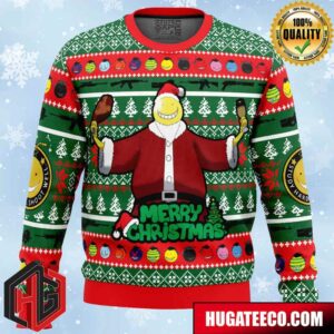 Santa Koro-Sensei Assassination Classroom Anime Ape Chirstmas Gifts 2024 Xmas For Family And Friends Ugly Sweater