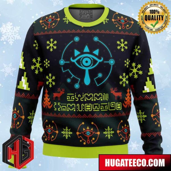 Sheikah The Legend Of Zelda Anime Ape Chirstmas Gifts 2024 Xmas For Family And Friends Ugly Sweater