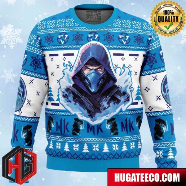 Sub Zero Mortal Kombat Anime Ape Chirstmas Gifts 2024 Xmas For Family And Friends Ugly Sweater