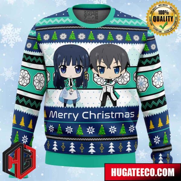 Tatsuya And Miyuki The Irregular at Magic High School Anime Ape Chirstmas Gifts 2024 Xmas For Family And Friends Ugly Sweater