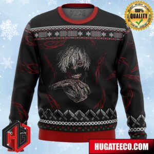 Tokyo Ghoul Dark Kaneki Anime Ape Chirstmas Gifts 2024 Xmas For Family And Friends Ugly Sweater