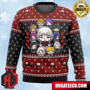 Tokyo Ghoul Sprites Anime Ape Chirstmas Gifts 2024 Xmas For Family And Friends Ugly Sweater