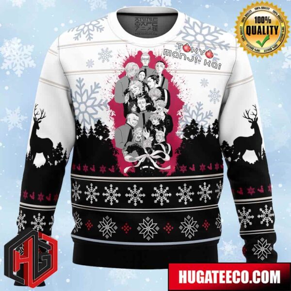 Toman Tokyo Revengers Anime Ape Chirstmas Gifts 2024 Xmas For Family And Friends Ugly Sweater