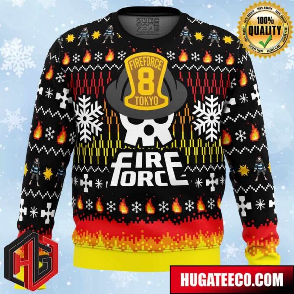 We Didn’t Start the Fire this Christmas Fire Force Anime Ape Chirstmas Gifts 2024 Xmas For Family And Friends Ugly Sweater