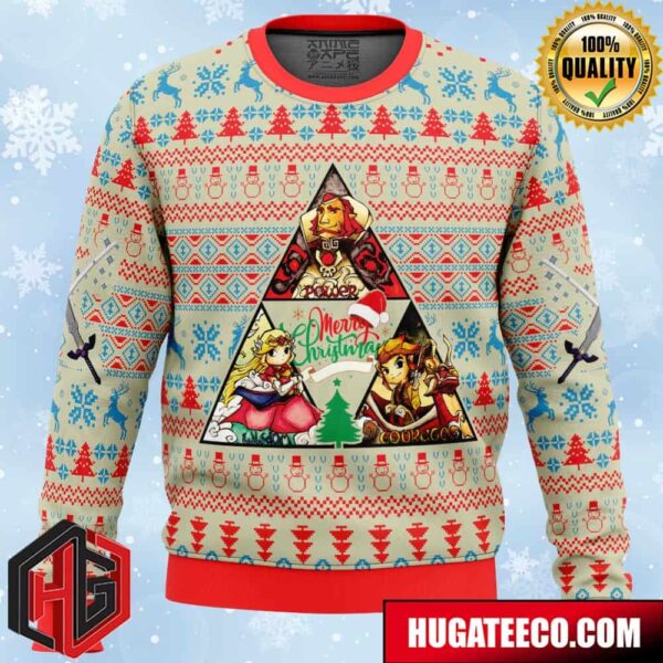 Wind Waker Triangle The Legend Of Zelda Anime Ape Chirstmas Gifts 2024 Xmas For Family And Friends Ugly Sweater