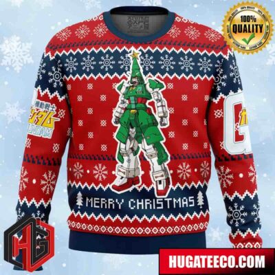 Xmas Tree Gundam Anime Ape Chirstmas Gifts 2024 Xmas For Family And Friends Ugly Sweater