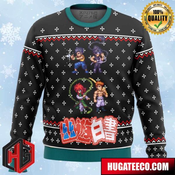 YUYU HAKUSHO Ghost Fighter Sprite Anime Ape Chirstmas Gifts 2024 Xmas For Family And Friends Ugly Sweater