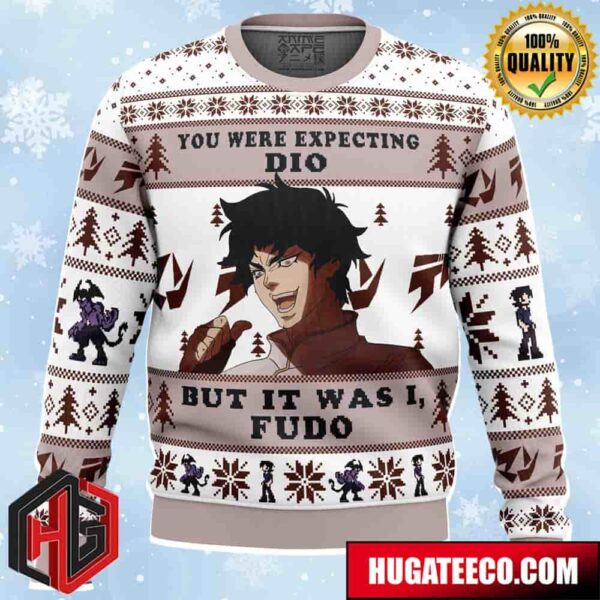 You Were Expecting Dio But It Was I Fudo Devilman Crybaby Anime Ape Chirstmas Gifts 2024 Xmas For Family And Friends Ugly Sweater