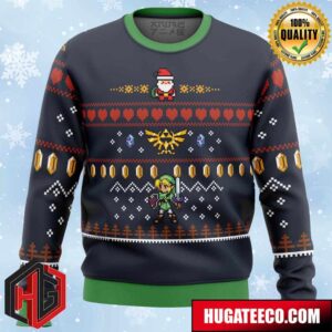 The Legend Of Zelda Santa Link Anime Ape Chirstmas Gifts 2024 Xmas For Family And Friends Ugly Sweater