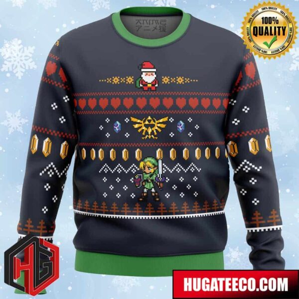 The Legend Of Zelda Santa Link Anime Ape Chirstmas Gifts 2024 Xmas For Family And Friends Ugly Sweater