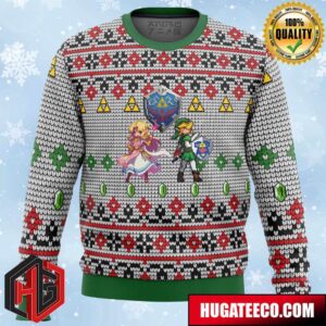 The Legend Of Zelda and Link Anime Ape Chirstmas Gifts 2024 Xmas For Family And Friends Ugly Sweater