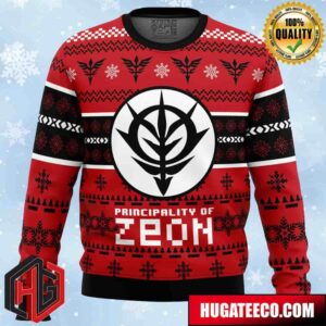 Zeon The Gundam Anime Ape Chirstmas Gifts 2024 Xmas For Family And Friends Ugly Sweater