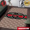 Gucci Rug Carpet With Black And White Chain Of Logos Fashion And Simple Style Home Decor For Bedroom And Living Room