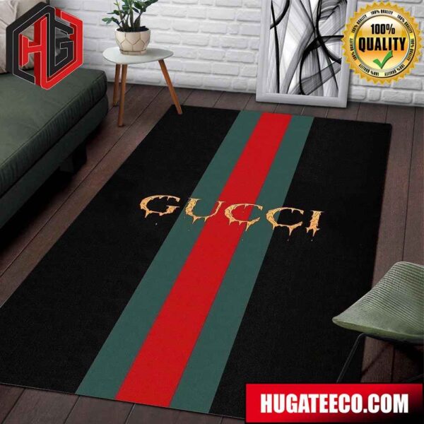 Gucci Rug Carpet With Crisp Frozen Design Text Style And Fashion Home Decor For Living Room And Bedroom