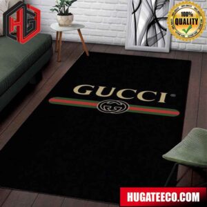 Gucci Rug Carpet With GIant Text And Traditional Design Fashion And Simple For Bedroom And Living Room