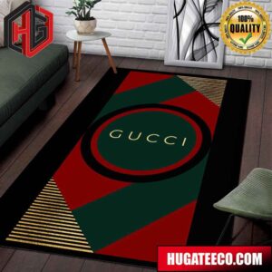 Gucci Rug Carpet With Geometric Iconic Colors Fashion and Simple Style Home Decor For Bedroom and Living Room