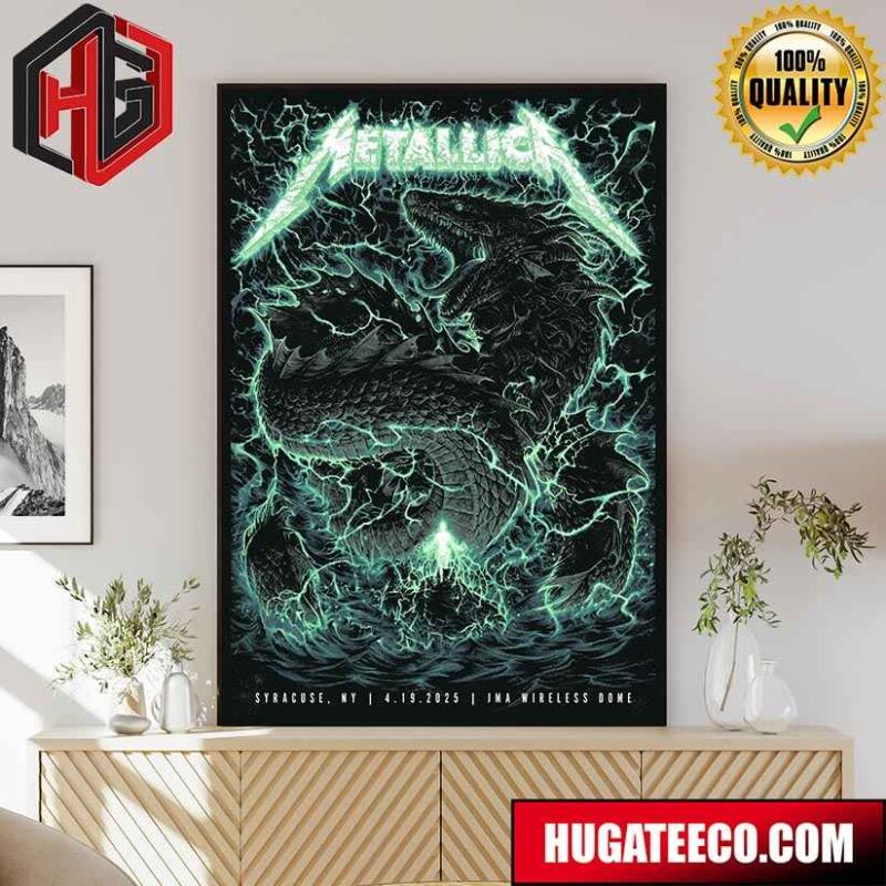 Metallica M72 Syracuse NY US World Tour On April 19th 2025 At JMA Wireless Dome Poster Canvas