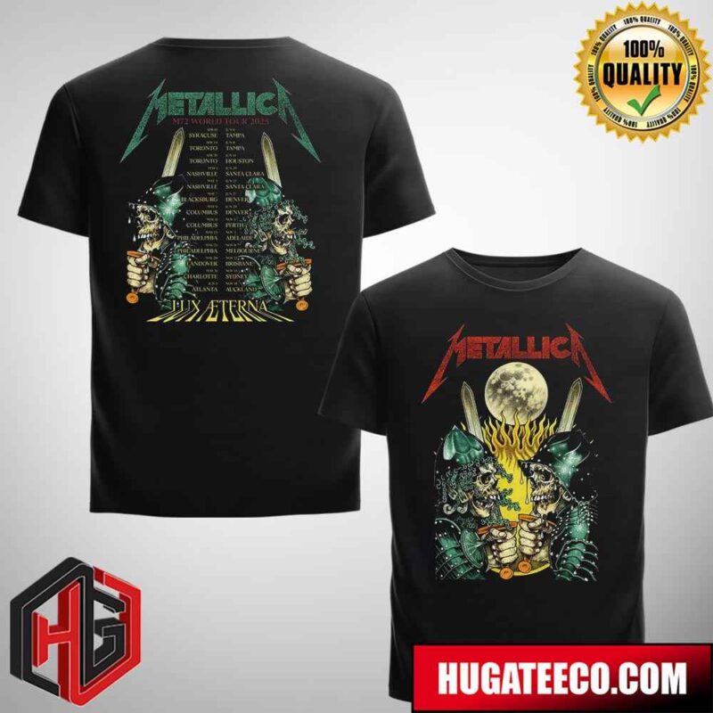 Metallica M72 World Tour 2025 Lux Aterna Two Sides Unisex T-Shirt