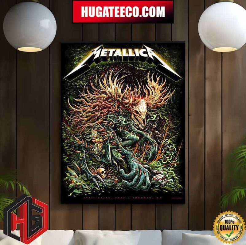 Metallica M72 World Tour 2025 Toronto April 24-26 2025 Rogers Centre Toronto Ontario Canada Poster Canvas