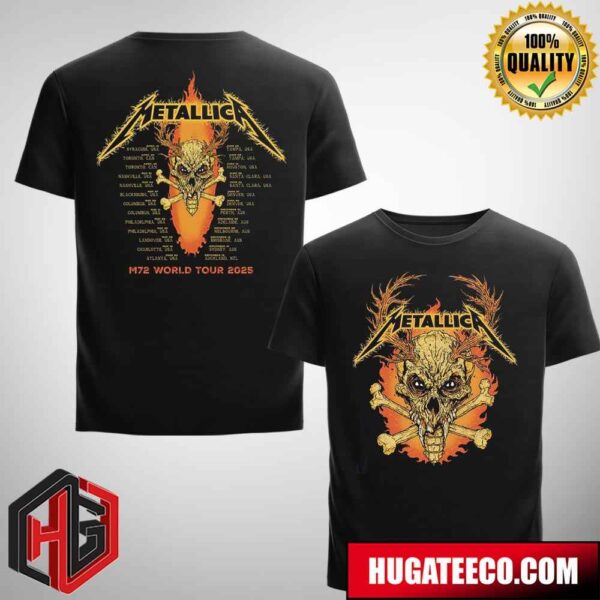 Metallica M72 World Tour 2025 Tour Two Sides Unisex T-Shirt