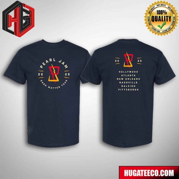 Pearl Jam Dark Matter World Tour 2025 Strike Through Two Sides Unisex T-Shirt
