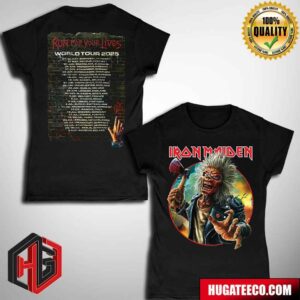 Iron Maiden Run For Your Lives 2025 Eddie Axe Art Tour Dates Merchandis Two Sides Women’s T-Shirt