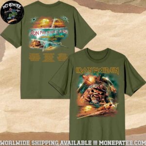 Iron Maiden Run For Your Lives 2025 Tour Eddie Aces High Powerslave Merchandise T-Shirt