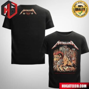 Metallica M72 Denver 2025 Venue Tee Night 2 In Denver CO On June 29 At Empower Field at Mile High Infernal Ride Merchandise Two Sided Unisex T-Shirt